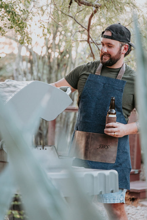 Handmade Premium Denim & Leather Apron