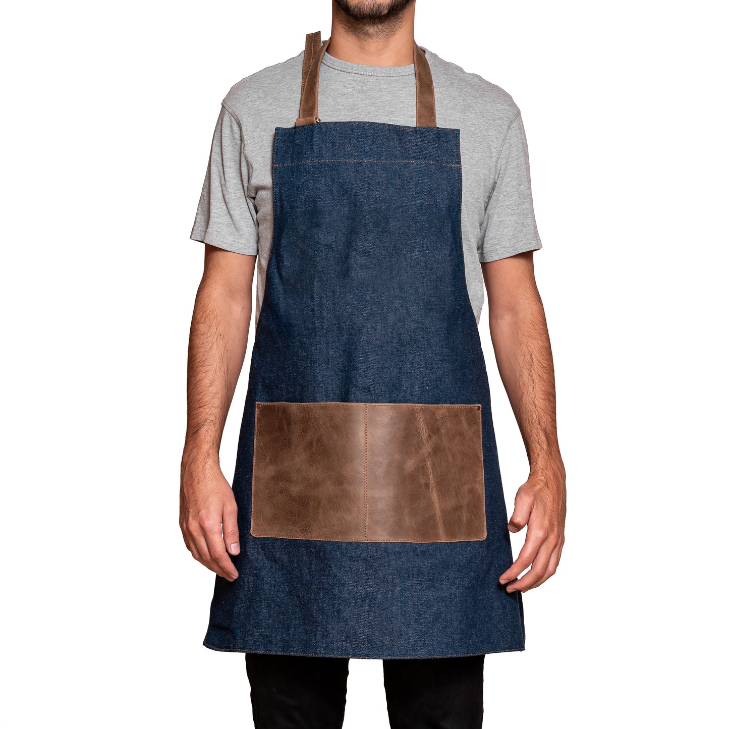 Handmade Premium Denim & Leather Apron