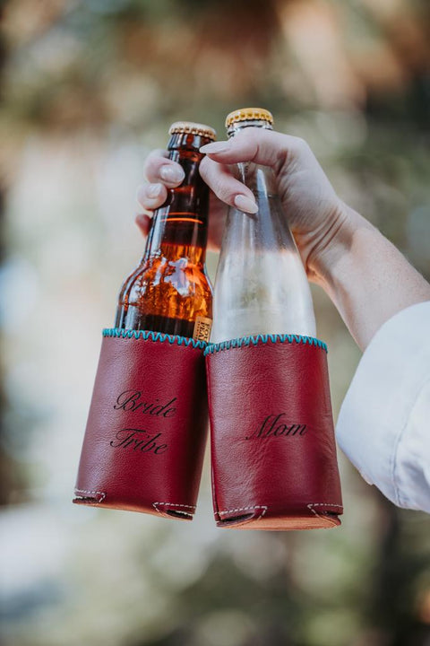 Handmade Premium Leather Beverage Insulator