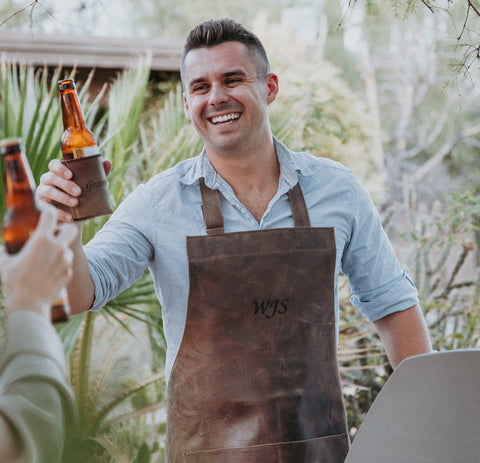 Leather Apron + Koozies