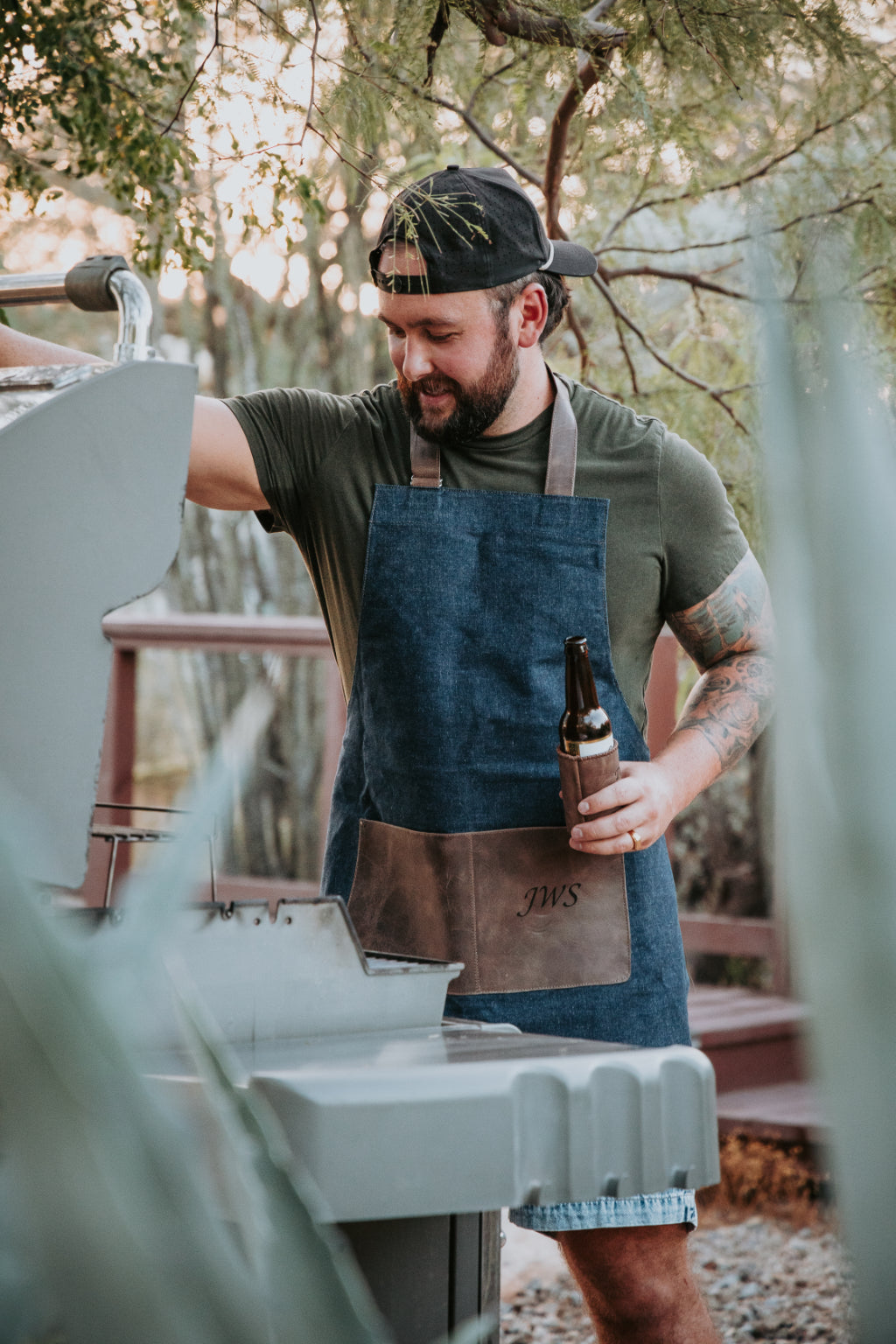 Handmade Premium Denim & Leather Apron