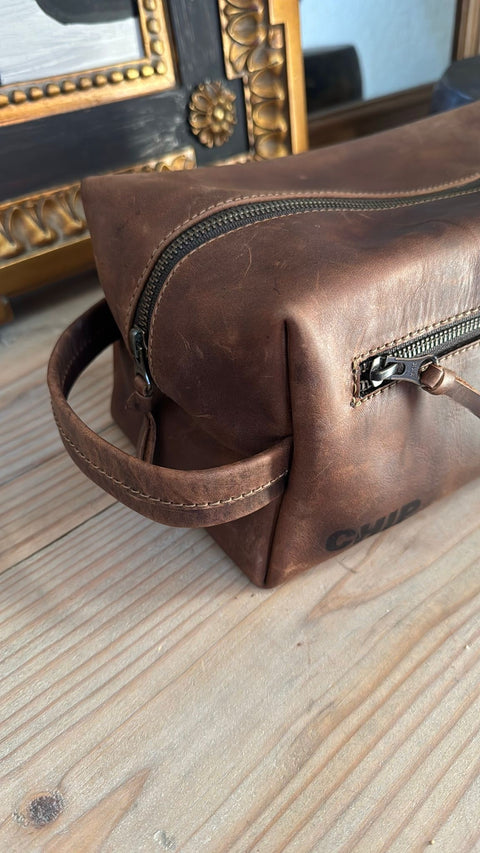 Handmade Premium Leather Toiletry Bag