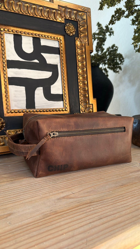 Handmade Premium Leather Toiletry Bag