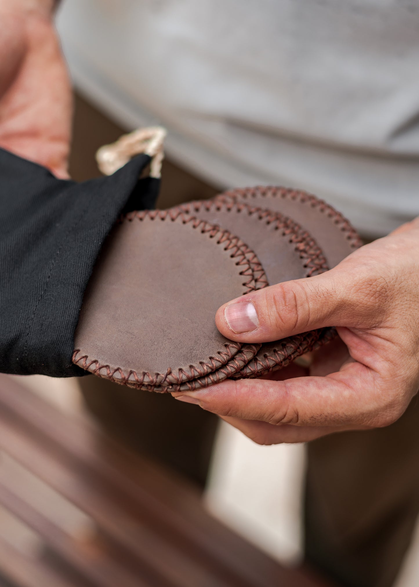 Handmade Premium Leather Coaster